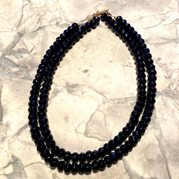 Erin McDermott Jewelry - Double Strand Black Beaded Necklace by Erin McDermott